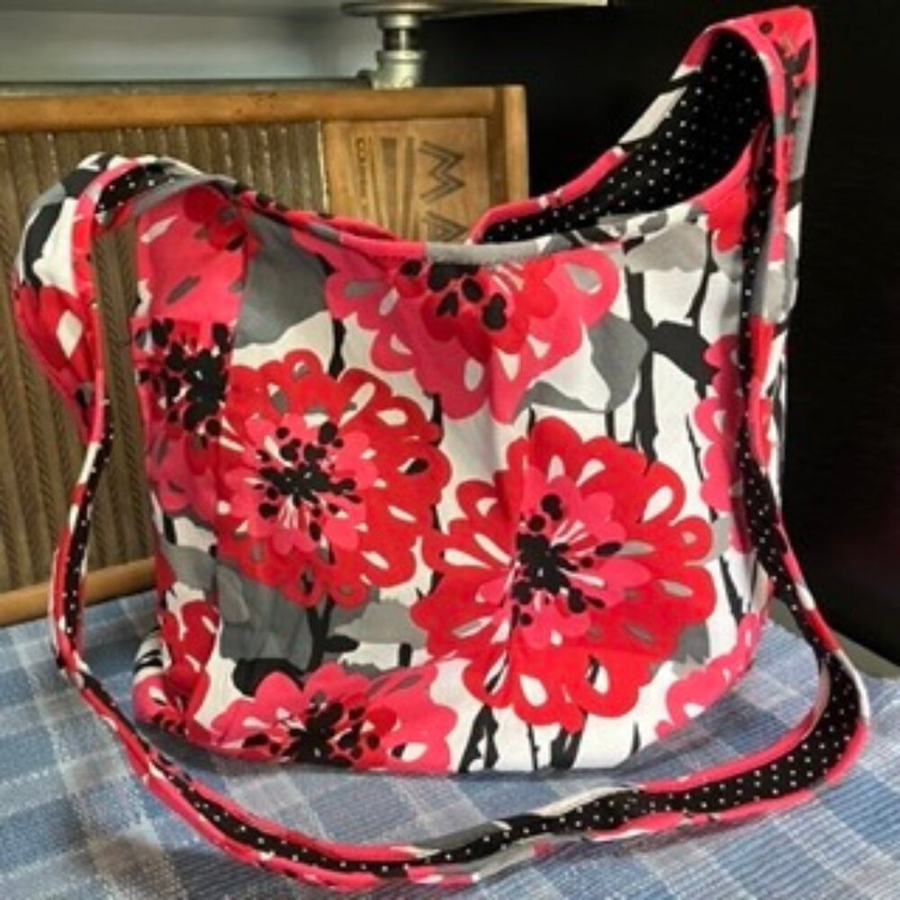 Tote/Bag/Purse - Floral/Polka Dots - Reversible - NWOT